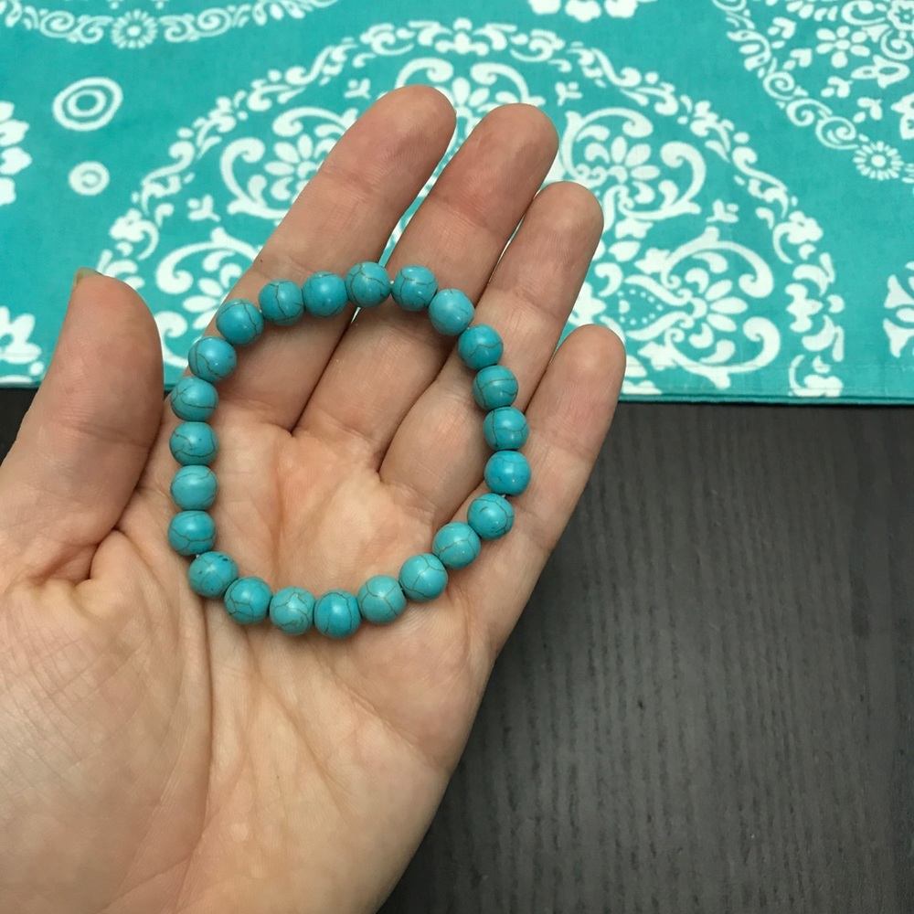 NEW!💙💎TURQUOISE BEAD BRACELET💎💙SMALL! NATURAL! - Picture 6 of 16